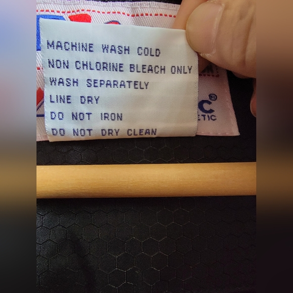 Vintage Majestic MLB Puffer Jacket Mens medium Long Black Insulated 90s umpire - Picture 9 of 10